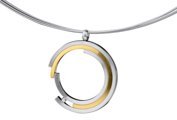 Ernstes Design, komplett Collier, Spiegelankerkette, Anhänger, AN1070, DS5C